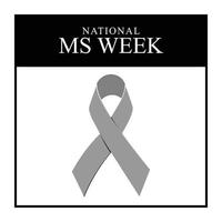 National MS Week background. vector