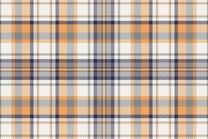 Seamless tartan plaid pattern with texture and retro color. vector