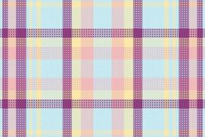 Seamless tartan plaid pattern with texture and retro color. vector