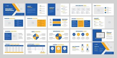 Project Proposal Presentation . Use for Creative presentation background, brochure design, website slider, business proposal. vector