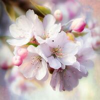Beautiful flower, white, pink and red photo