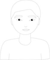 asian boy silhouette vector