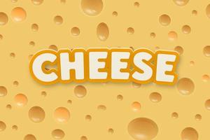 Cheese label eco food poster, banner menu product. Vector illustration.