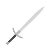 sword flat design vector illustration isolated on white background