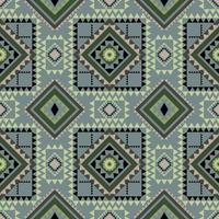 Geometric ethnic pattern with square triangle diagonal abstract ornament design for clothing fabric textiles printing, handcraft, embroidery, carpet, curtain, batik, wallpaper wrapping, vector drawing
