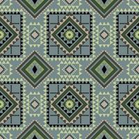 Geometric ethnic pattern with square triangle diagonal abstract ornament design for clothing fabric textiles printing, handcraft, embroidery, carpet, curtain, batik, wallpaper wrapping, vector drawing