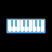 graphic design of piano icon. simple piano design vector template