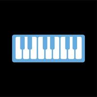 graphic design of piano icon. simple piano design vector template