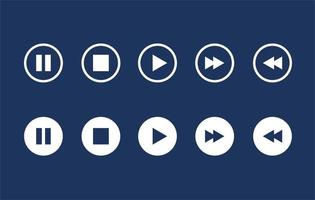 graphic icon design of music button, simple and clean. vector