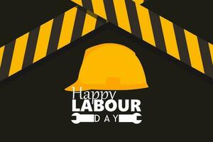 Happy Labor Day banner. 1st May. Design template. Vector illustration