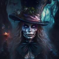 skull Alice in wonderland killer scary image photo