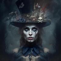 skull Alice killer of wonder land darkest world photo