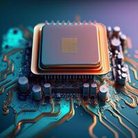 processor of computer technology concept photo