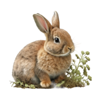 ester lapin avec transparent Contexte png