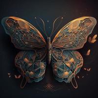 hermosa mariposas generativo ai foto