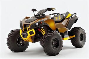 ATV isolated on white background photo realistic ult