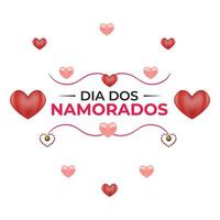 Dia Dos Namorados Card vector