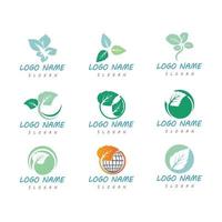 Mint leaves flat vector color icon template illustration design