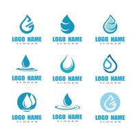 Water drop Logo Template vector illustration design