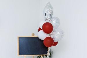 Back to school message board with balloon photo