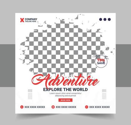 tour and travel social media post banner design template. travel social media post banner. tour social media post banner design. tour and travel banner