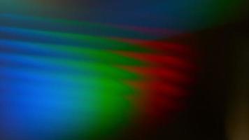 Prism Rainbow Light Flares Overlay on Black Background video