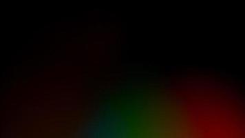prisma arco iris ligero bengalas cubrir en negro antecedentes video