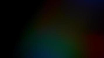 Prism Rainbow Light Flares Overlay on Black Background video