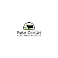 Cattle logo design inspiration . vector