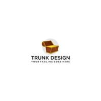 Trunk 3d modern logo design vector