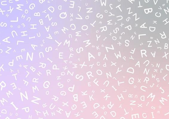 Abstract alphabet random pastel vivid gradient background