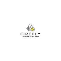 firefly logo design template . vector