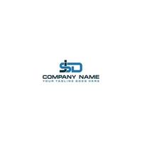 jsd letter logo design . vector