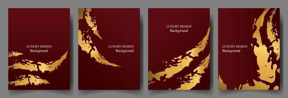 luxury set red and shiny gold vertical design background vector. luxury elegant theme vector