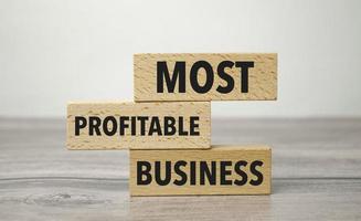 most profitable business , business, financial concept. For business planning photo