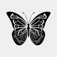 Big butterfly symbol icon. Simple illustration of big butterfly vector icon for web