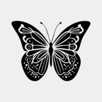 Big butterfly symbol icon. Simple illustration of big butterfly vector icon for web