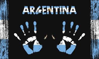 vector bandera de argentina con un palma