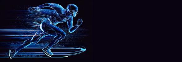 American football player. Quarterback. Super bowl sport theme illustration. AI photo