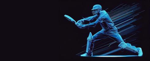 Baseball player. Baseball cap. Hitter swinging with bat. Abstract isolated silhouette. drawing AI photo