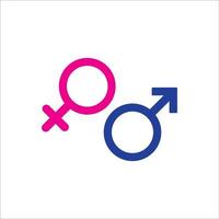 género símbolo icono logo vector diseño