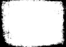 grunge gräns textur bakgrund. abstrakt ram täcka över. png grafisk illustration med transparent bakgrund.