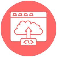 Vector Design Code Deployment Vector Icon Style