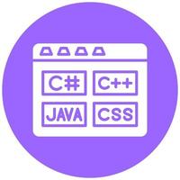 Vector Design Coding Language Vector Icon Style
