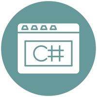 Vector Design C Sharp Vector Icon Style