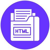 Vector Design Html File Vector Icon Style