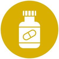 Vector Design Pills Bottle Vector Icon Style