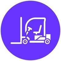 Vector Design Forklift Vector Icon Style