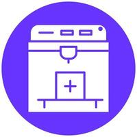 Vector Design 3D Printer Vector Icon Style