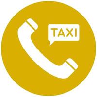 Vector Design Call Taxi Vector Icon Style